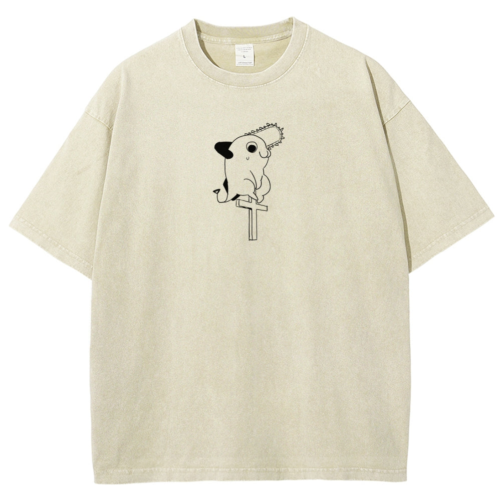 Chainsaw Man Unisex Fit Washed T-Shirt 2511007192