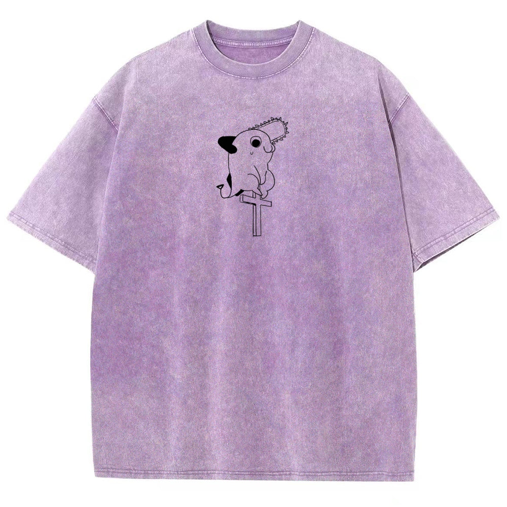 Chainsaw Man Unisex Fit Washed T-Shirt 2511007192