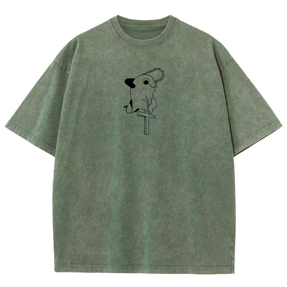 Chainsaw Man Unisex Fit Washed T-Shirt 2511007192