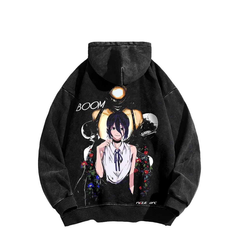 Chainsaw Man Unisex washed sweatshirts 2511007196