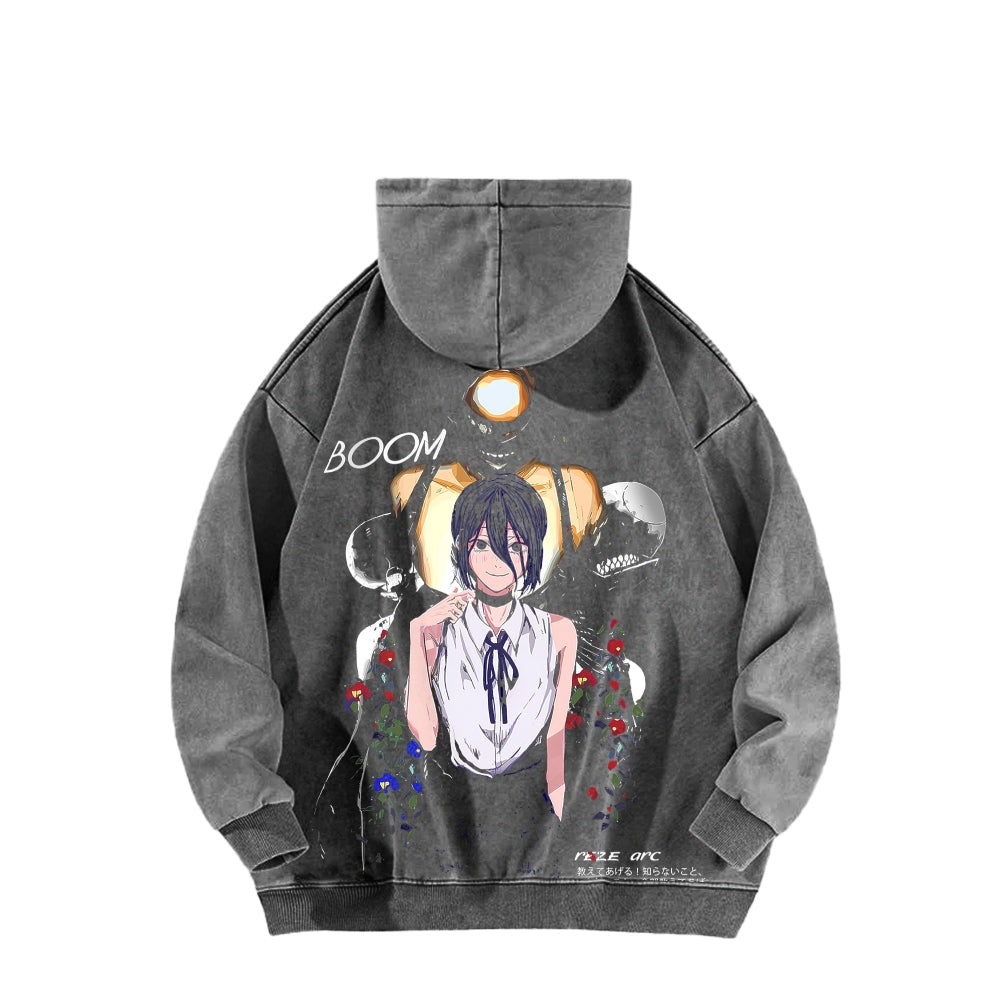 Chainsaw Man Unisex washed sweatshirts 2511007196