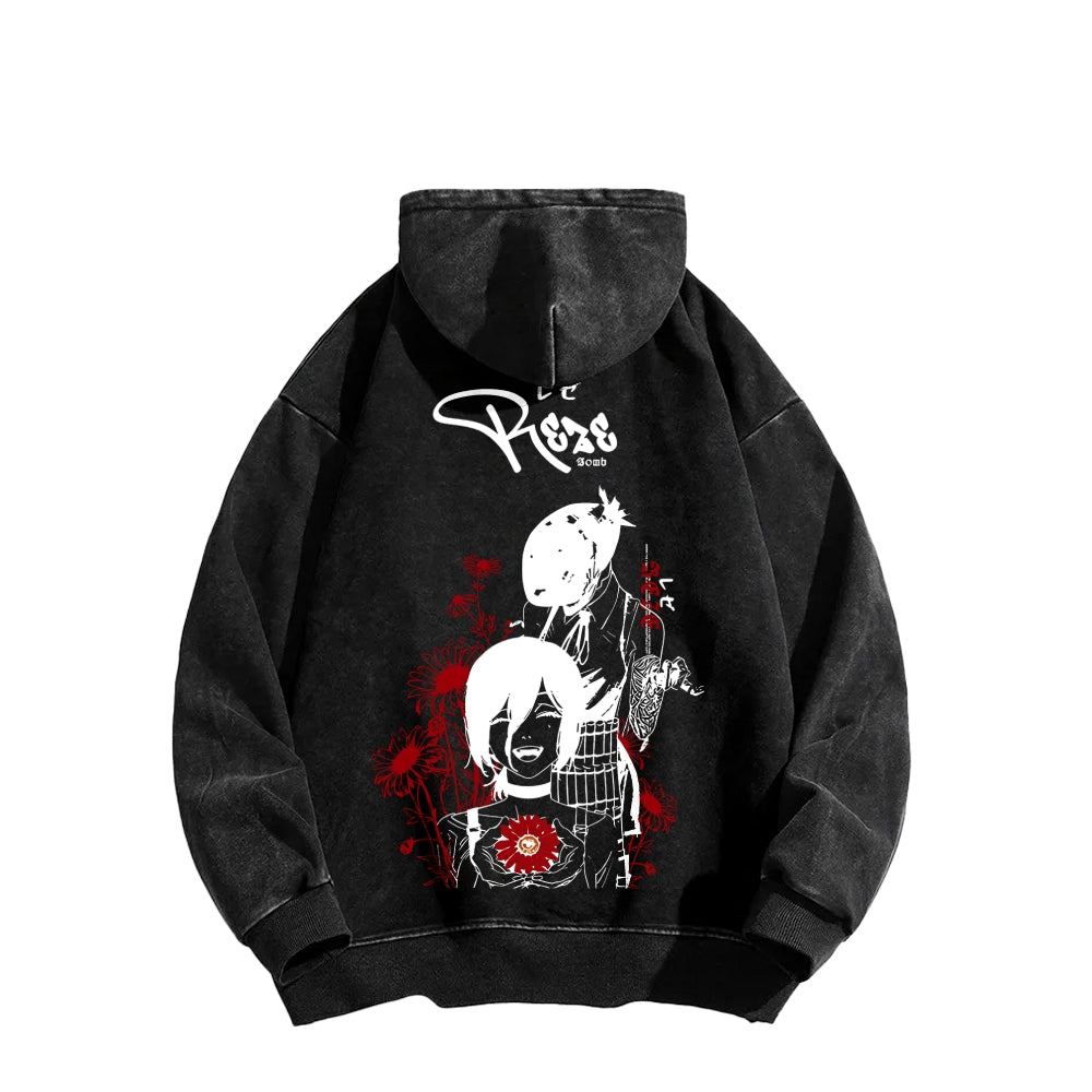 Chainsaw Man Unisex washed sweatshirts 2511007204