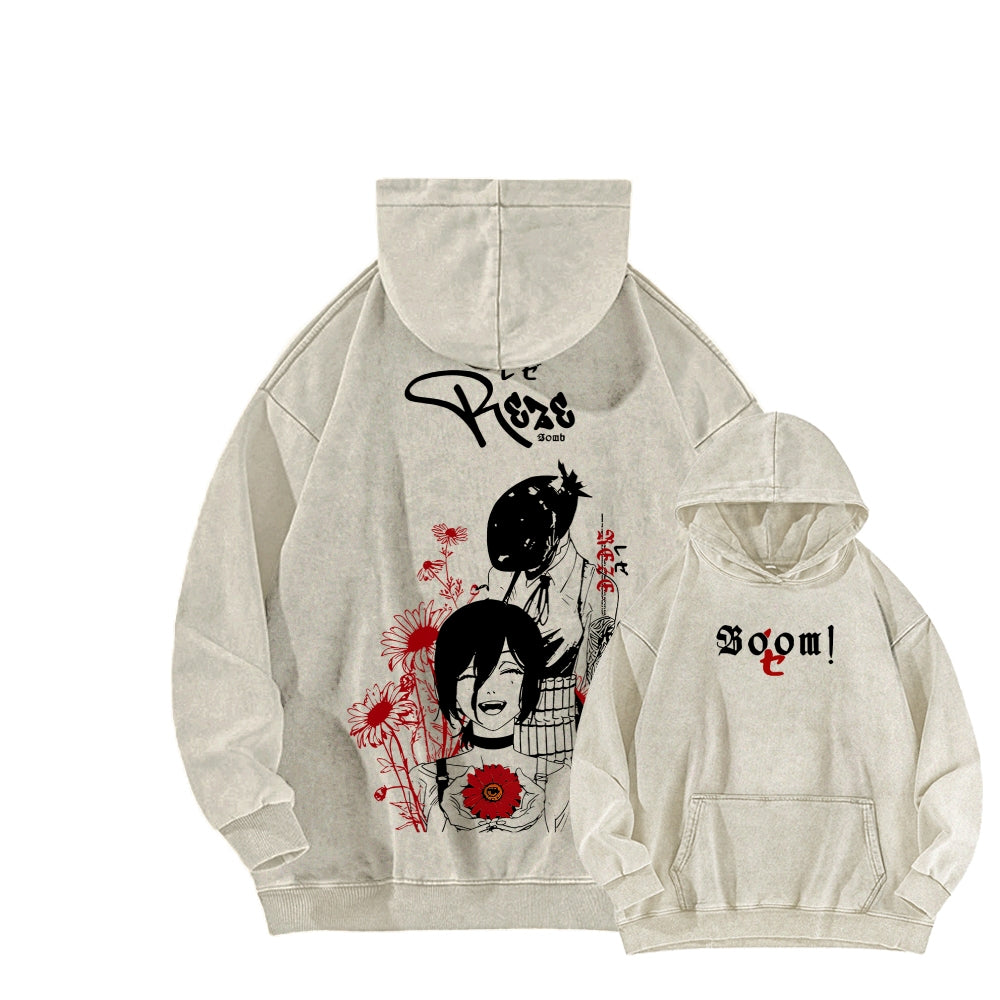 Chainsaw Man Unisex washed sweatshirts 2511007204