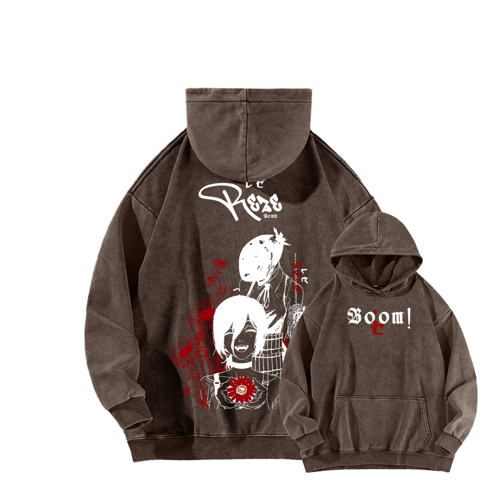 Chainsaw Man Unisex washed sweatshirts 2511007204