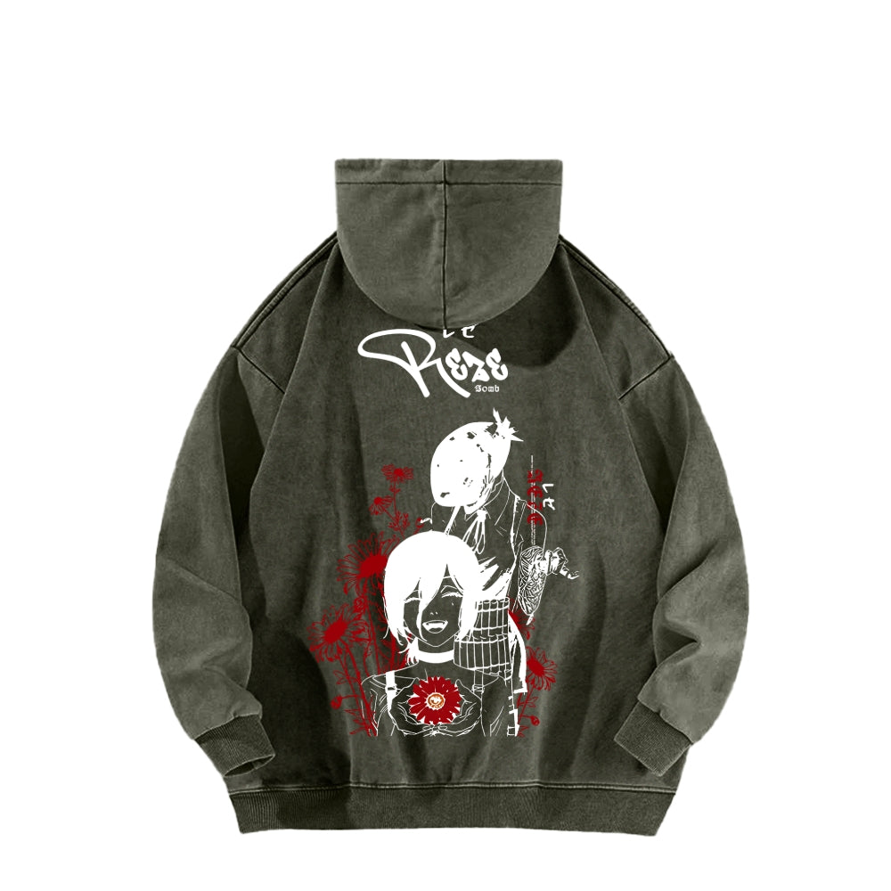 Chainsaw Man Unisex washed sweatshirts 2511007204