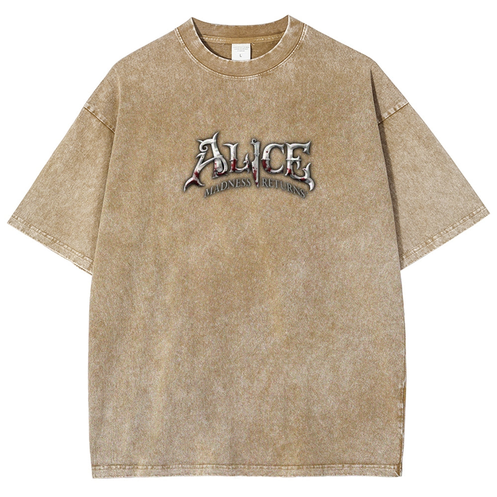 Alice Unisex Fit Washed T-Shirt 2511017744