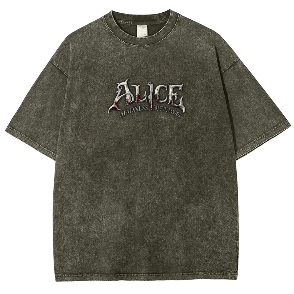 Alice Unisex Fit Washed T-Shirt 2511017744