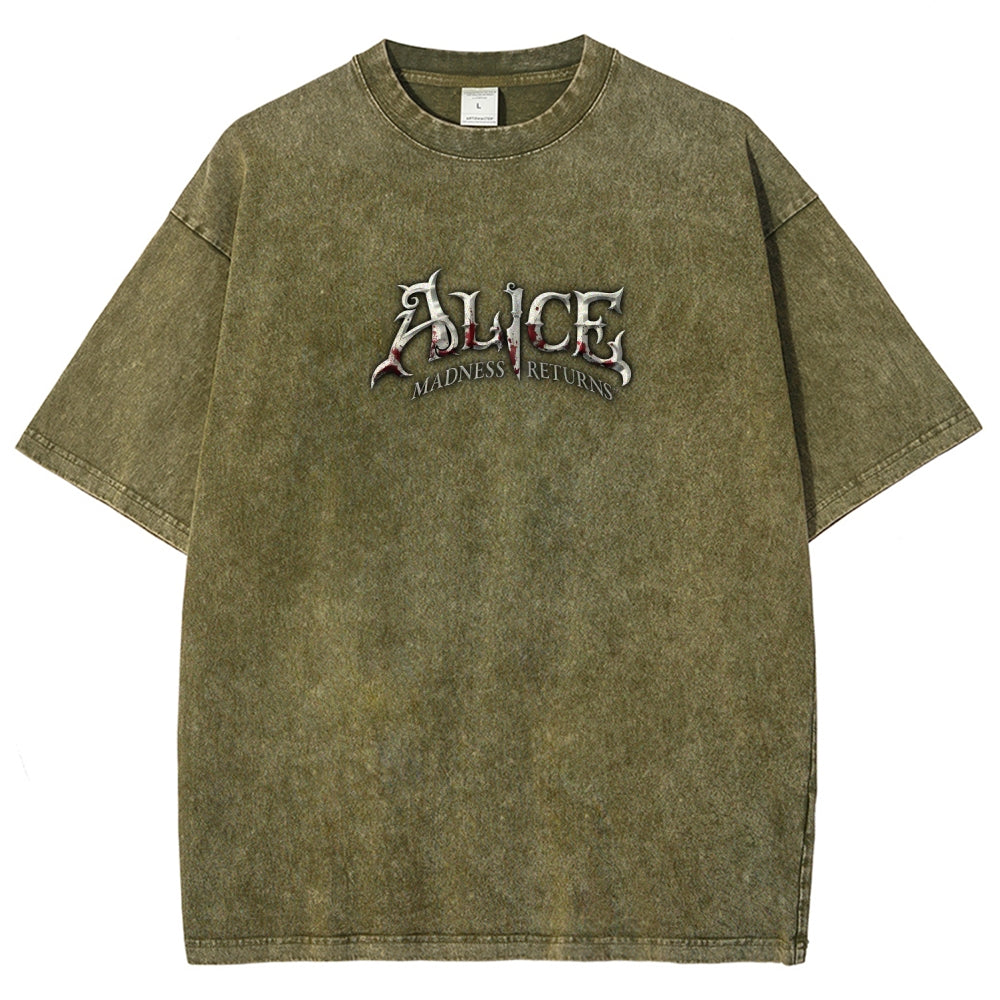 Alice Unisex Fit Washed T-Shirt 2511017744