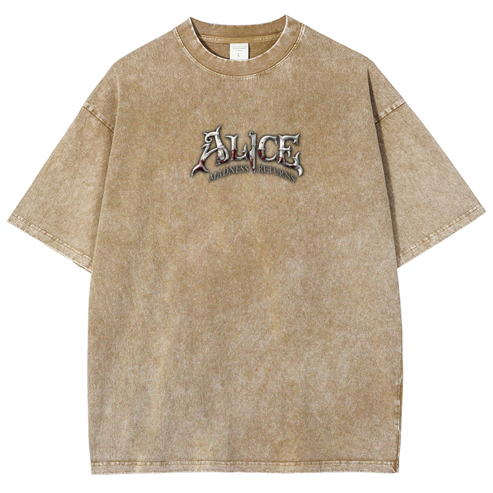 Alice Unisex Fit Washed T-Shirt 2511017763