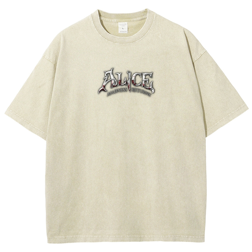 Alice Unisex Fit Washed T-Shirt 2511017763
