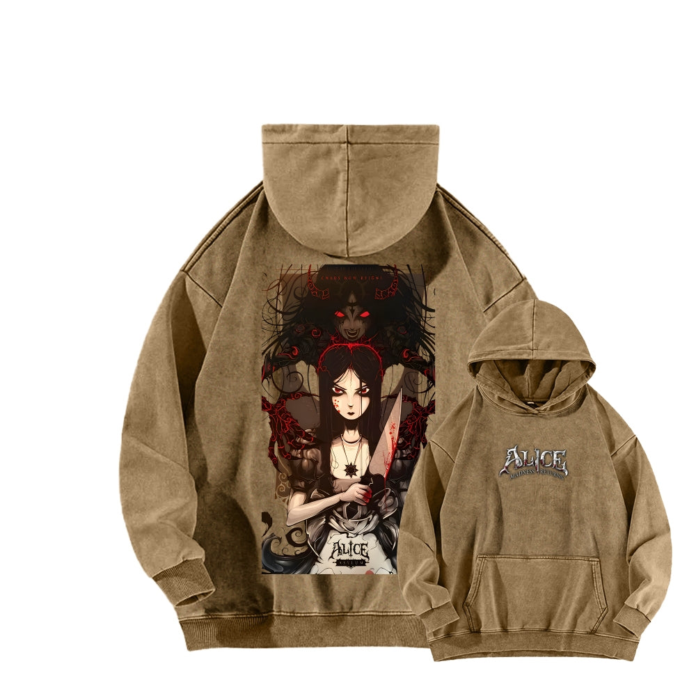 Alice Unisex washed sweatshirts 2511017830