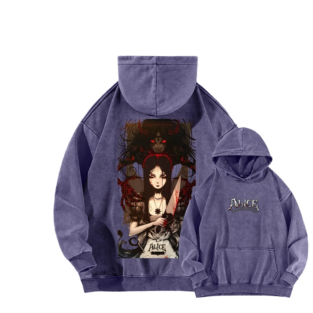 Alice Unisex washed sweatshirts 2511017830