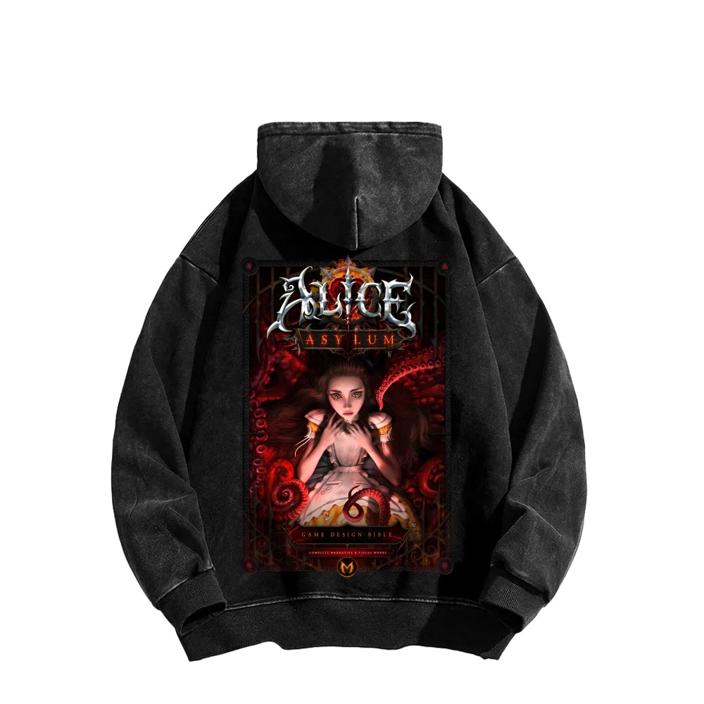 Alice Unisex Washed Hoodie 2511018099