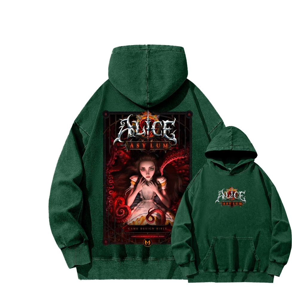 Alice Unisex Washed Hoodie 2511018099