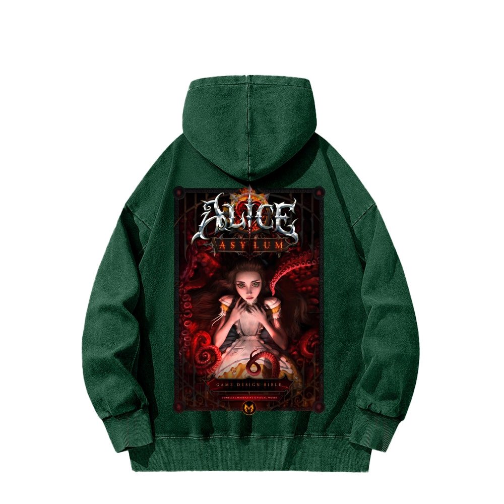 Alice Unisex Washed Hoodie 2511018099