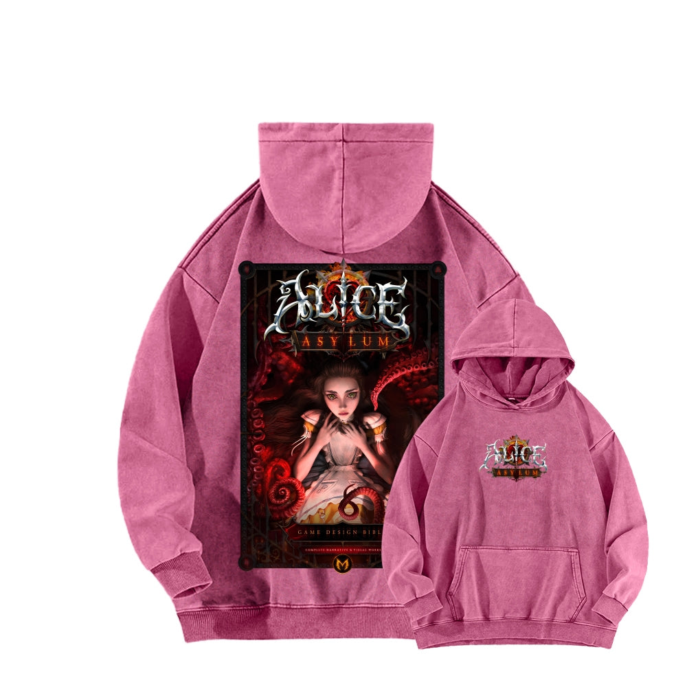 Alice Unisex Washed Hoodie 2511018099