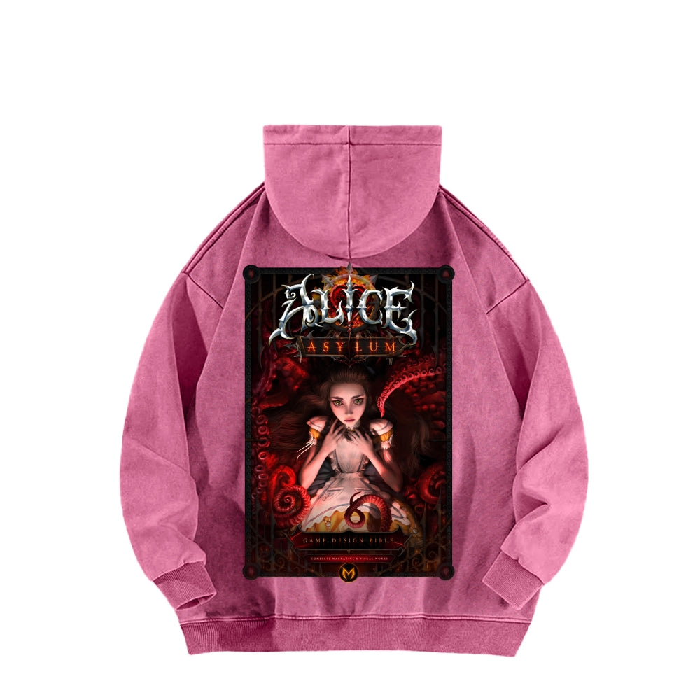 Alice Unisex Washed Hoodie 2511018099