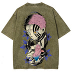 Demon Slayer Unisex Fit Washed T-Shirt 2511024459