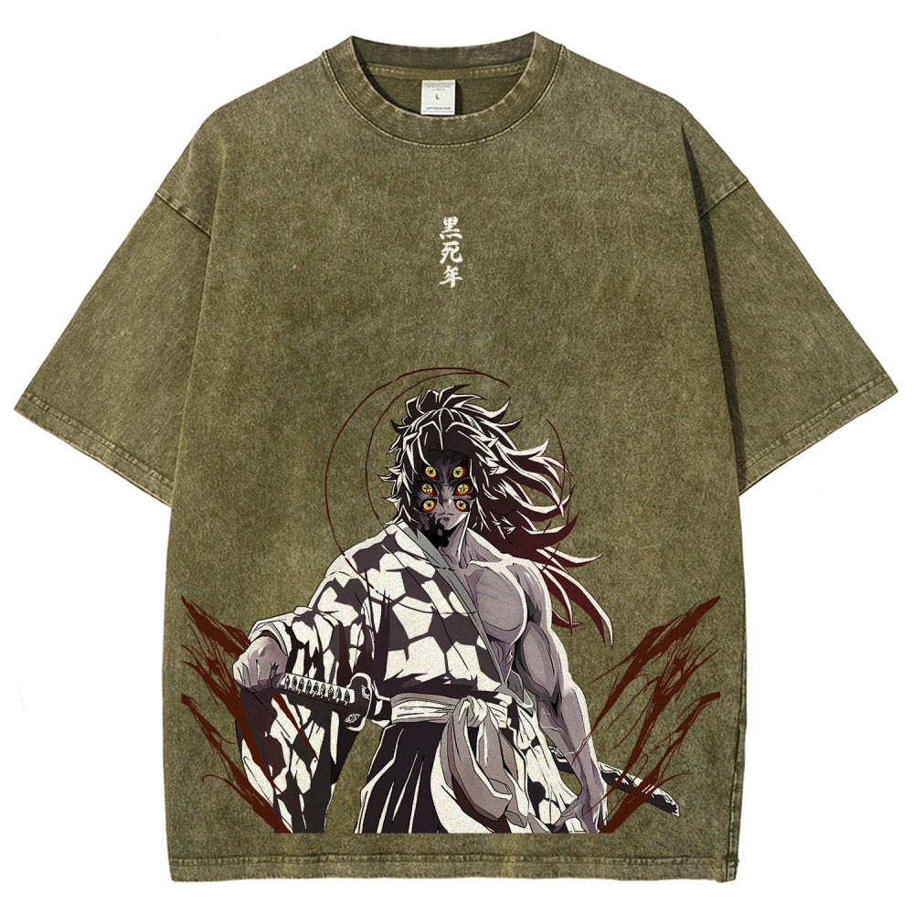 Demon Slayer Unisex Fit Washed T-Shirt 2511029897