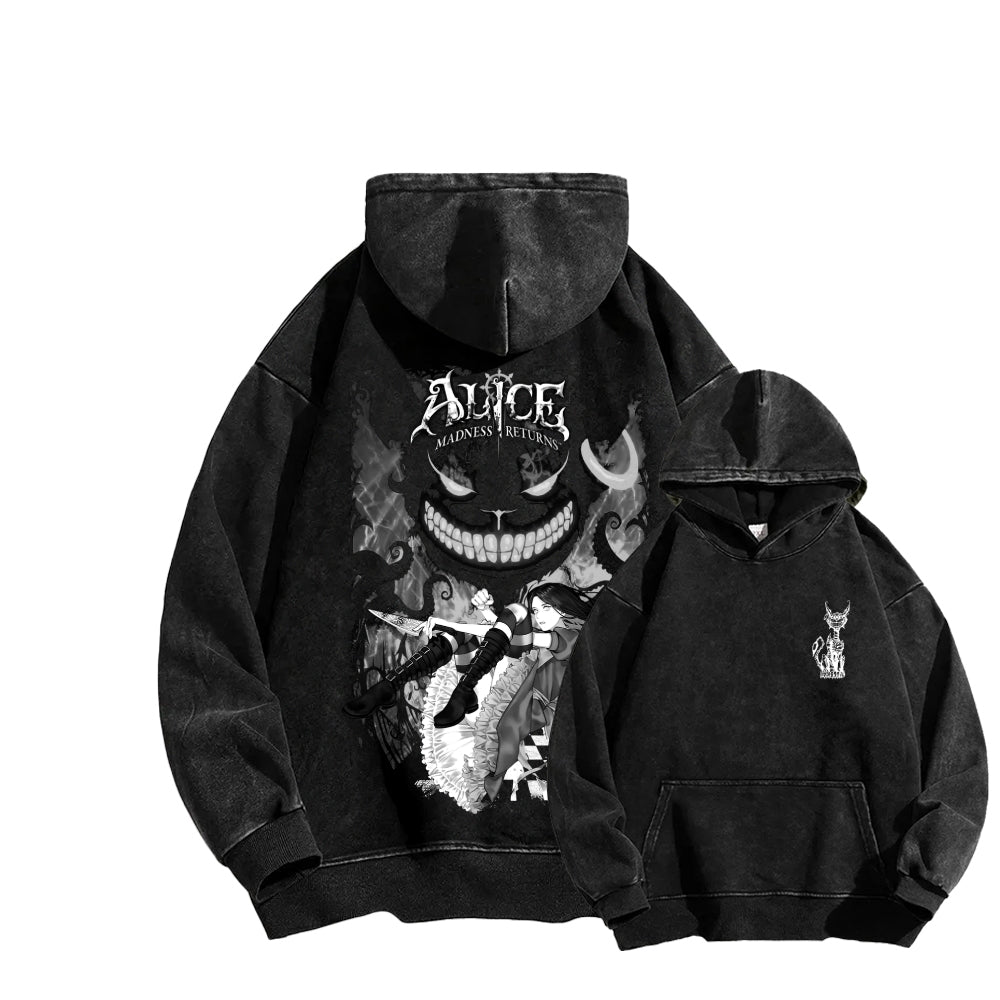 Alice Unisex Washed Hoodie 2512001632