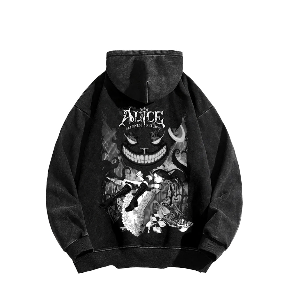 Alice Unisex Washed Hoodie 2512001632