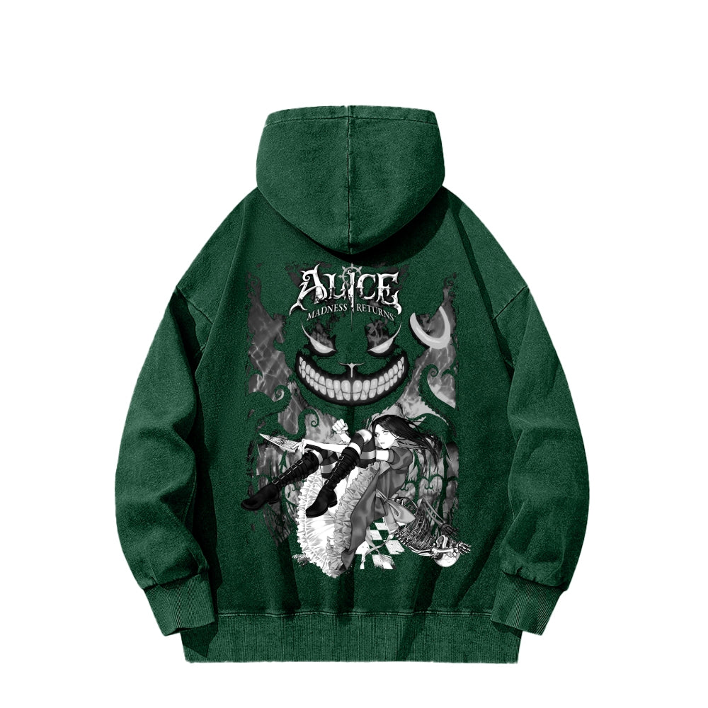 Alice Unisex Washed Hoodie 2512001632