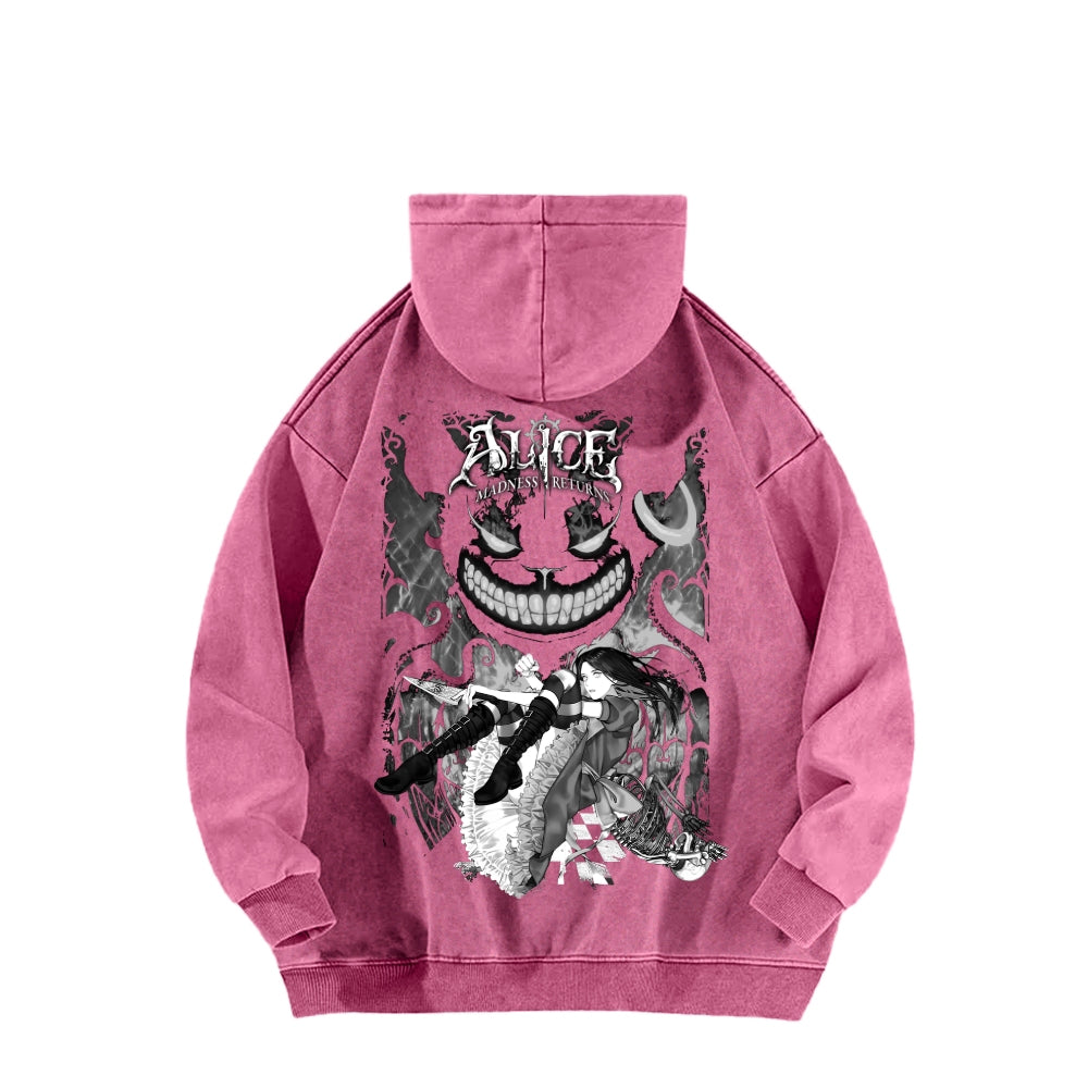Alice Unisex Washed Hoodie 2512001632