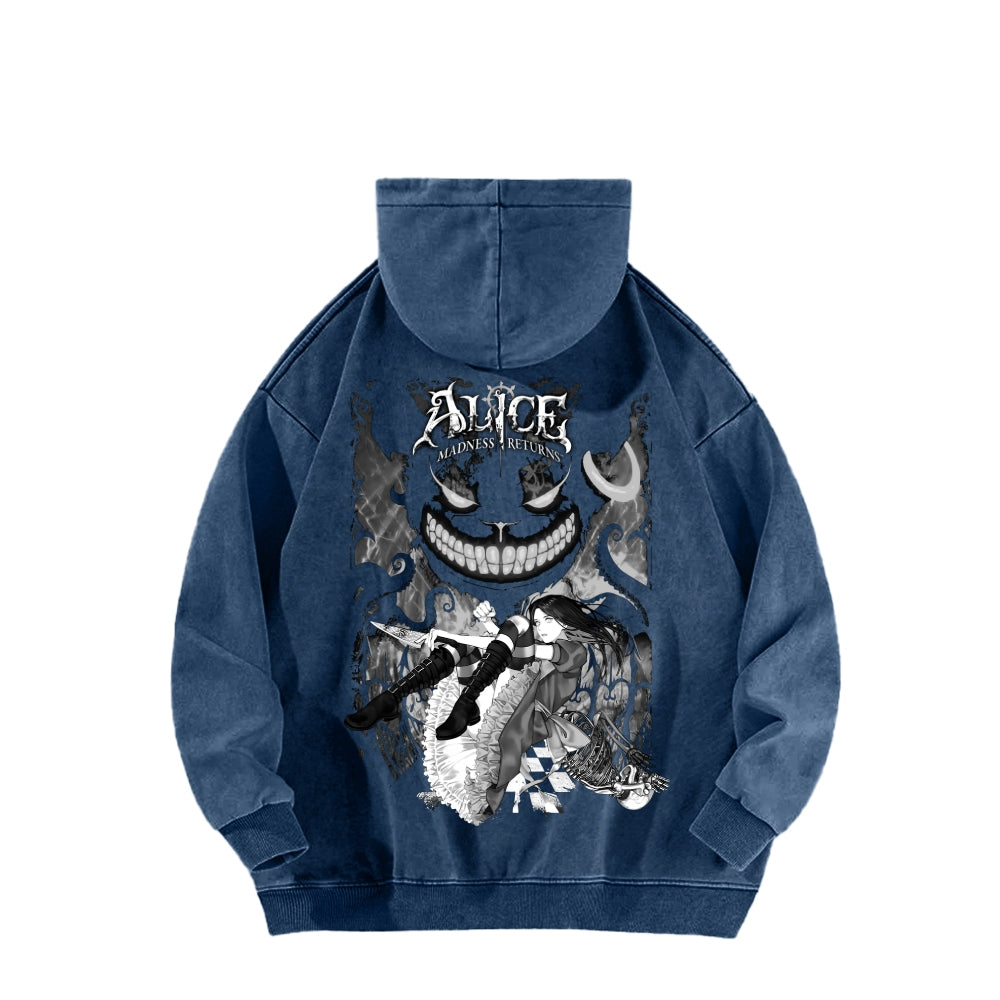 Alice Unisex Washed Hoodie 2512001632