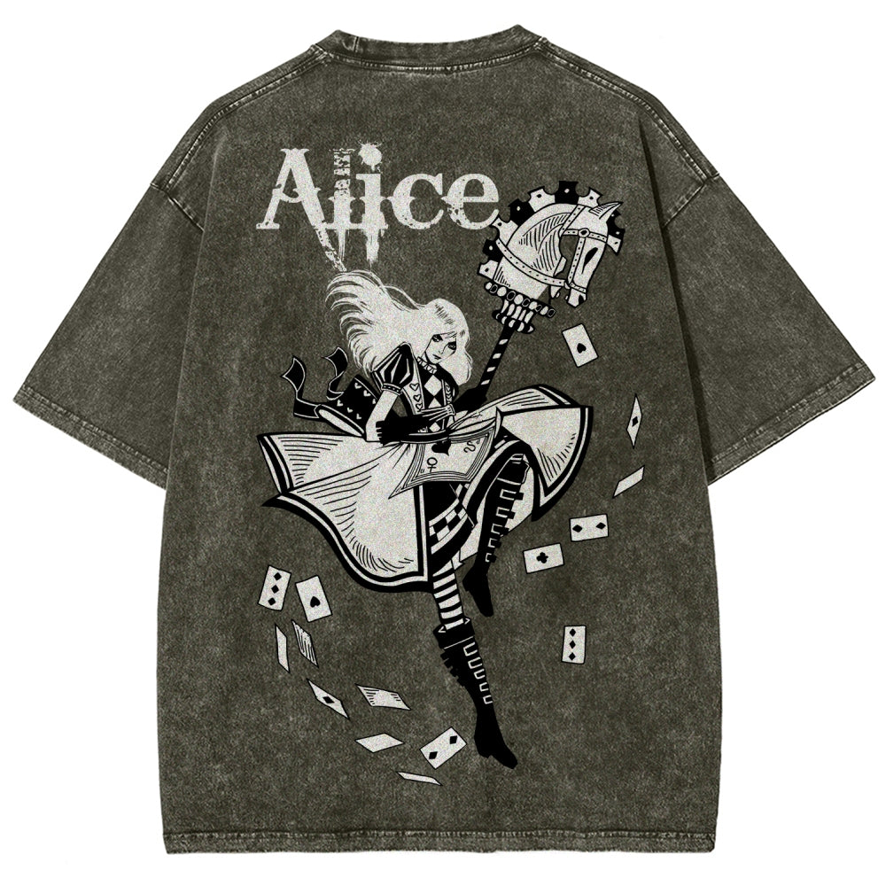 Alice Unisex Fit Washed T-Shirt 2512011583