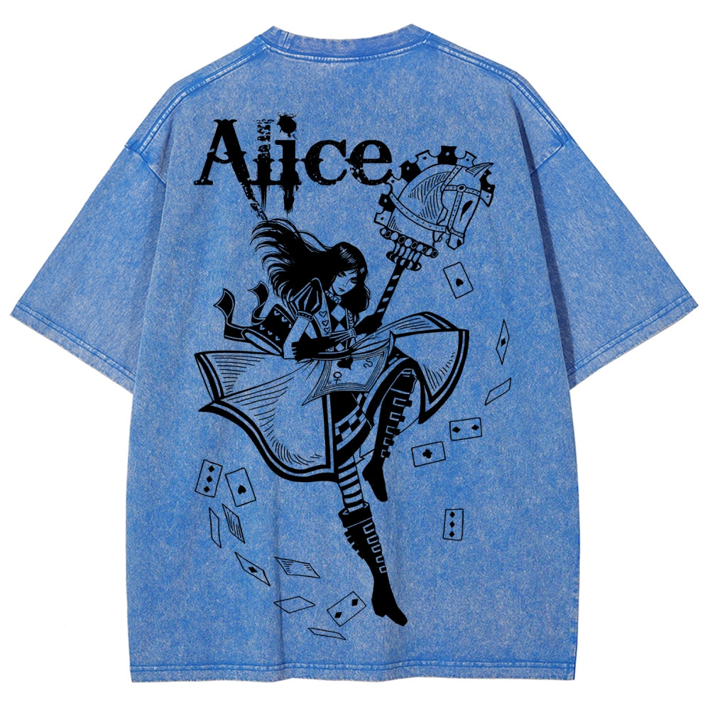 Alice Unisex Fit Washed T-Shirt 2512011583