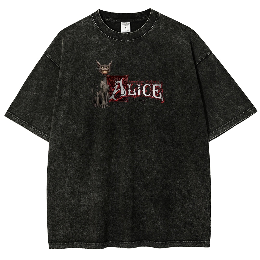 Alice Unisex Fit Washed T-Shirt 2512011737