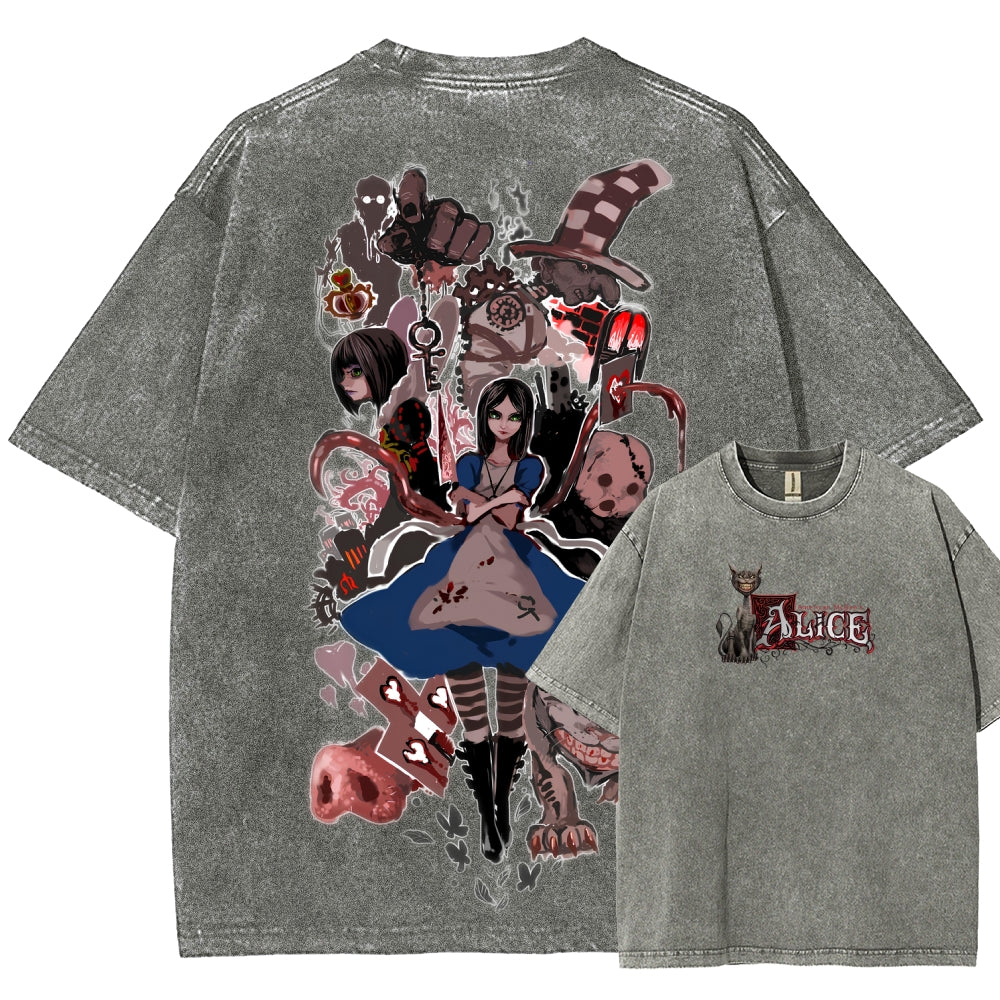Alice Unisex Fit Washed T-Shirt 2512011737