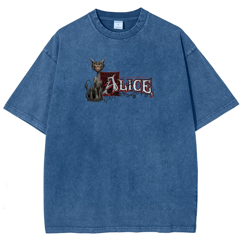 Alice Unisex Fit Washed T-Shirt 2512011737