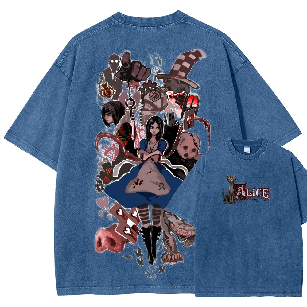 Alice Unisex Fit Washed T-Shirt 2512011737