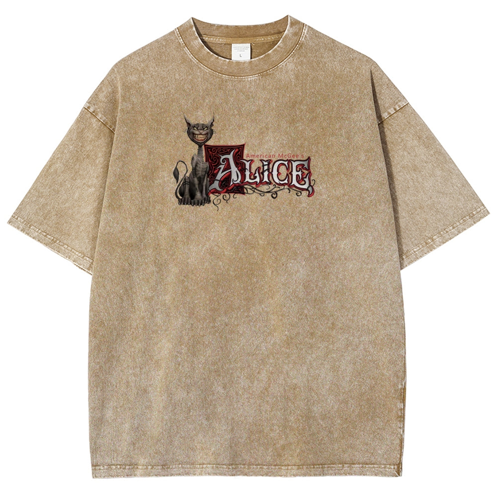 Alice Unisex Fit Washed T-Shirt 2512011737