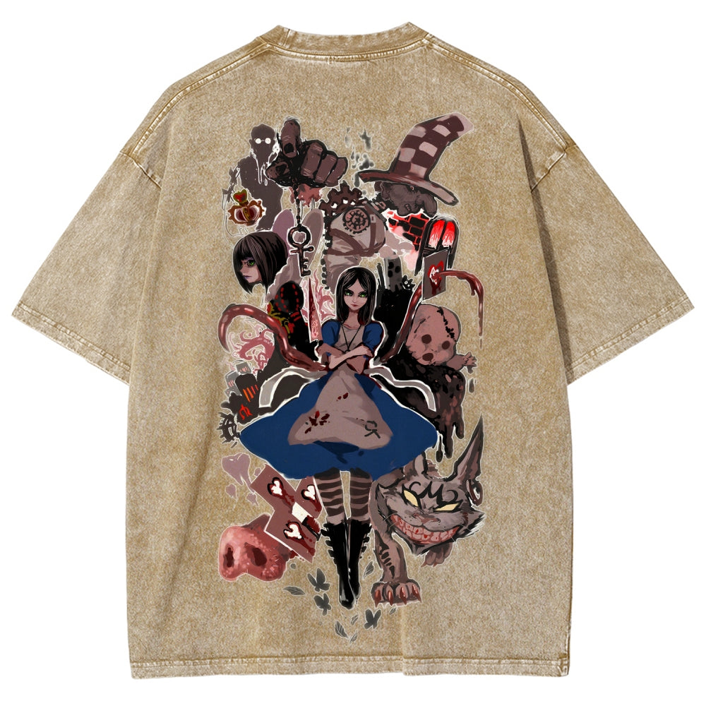 Alice Unisex Fit Washed T-Shirt 2512011737