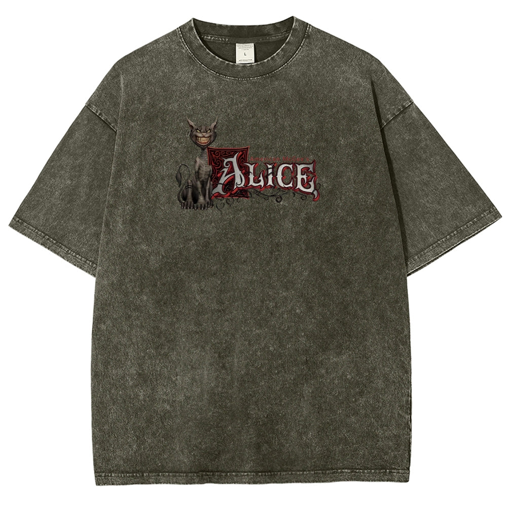Alice Unisex Fit Washed T-Shirt 2512011737