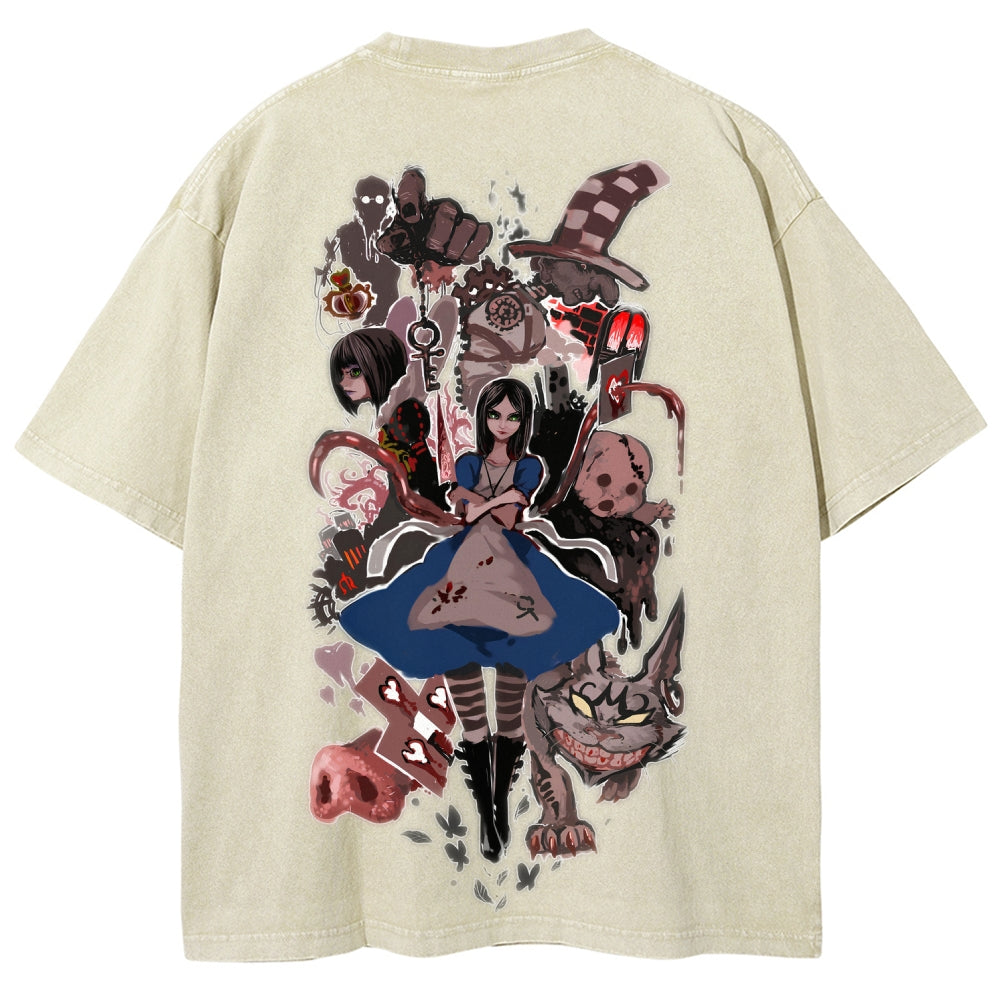Alice Unisex Fit Washed T-Shirt 2512011737