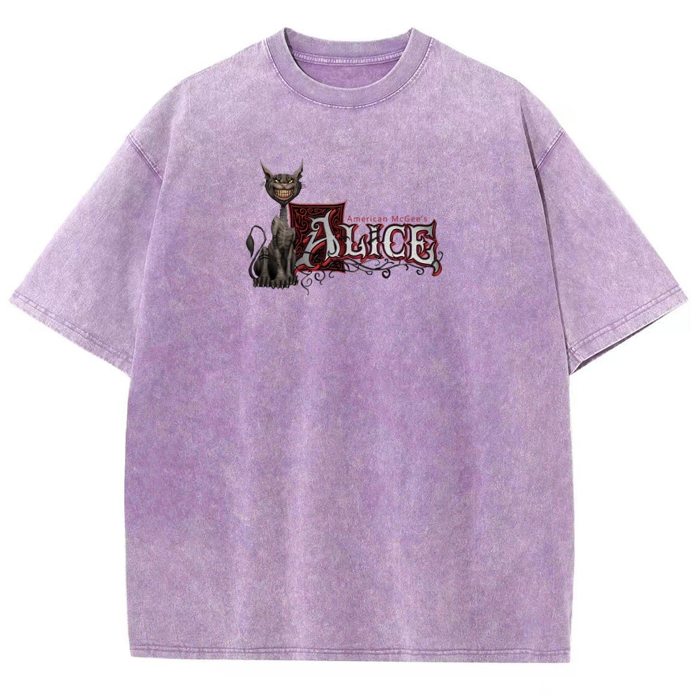 Alice Unisex Fit Washed T-Shirt 2512011737