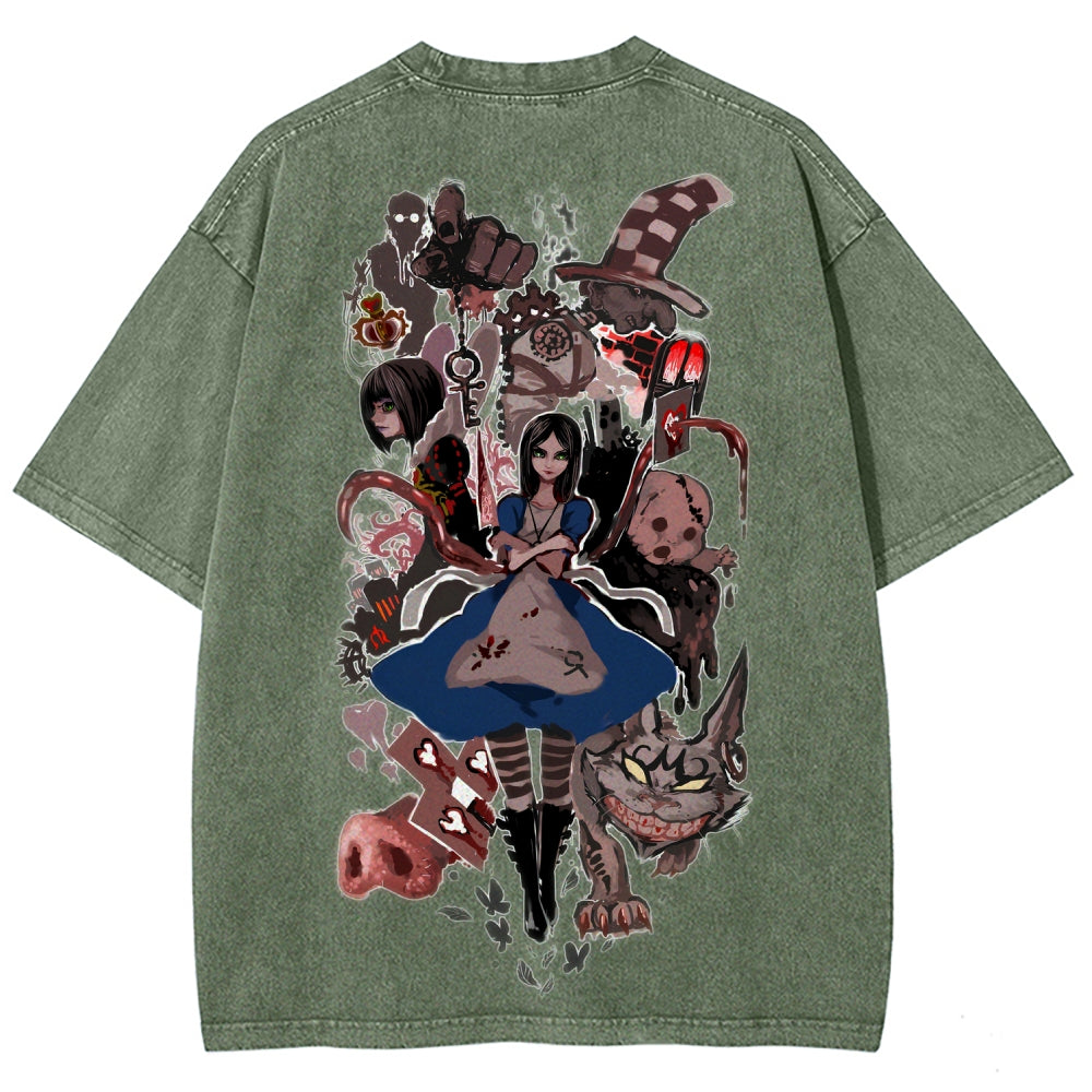 Alice Unisex Fit Washed T-Shirt 2512011737