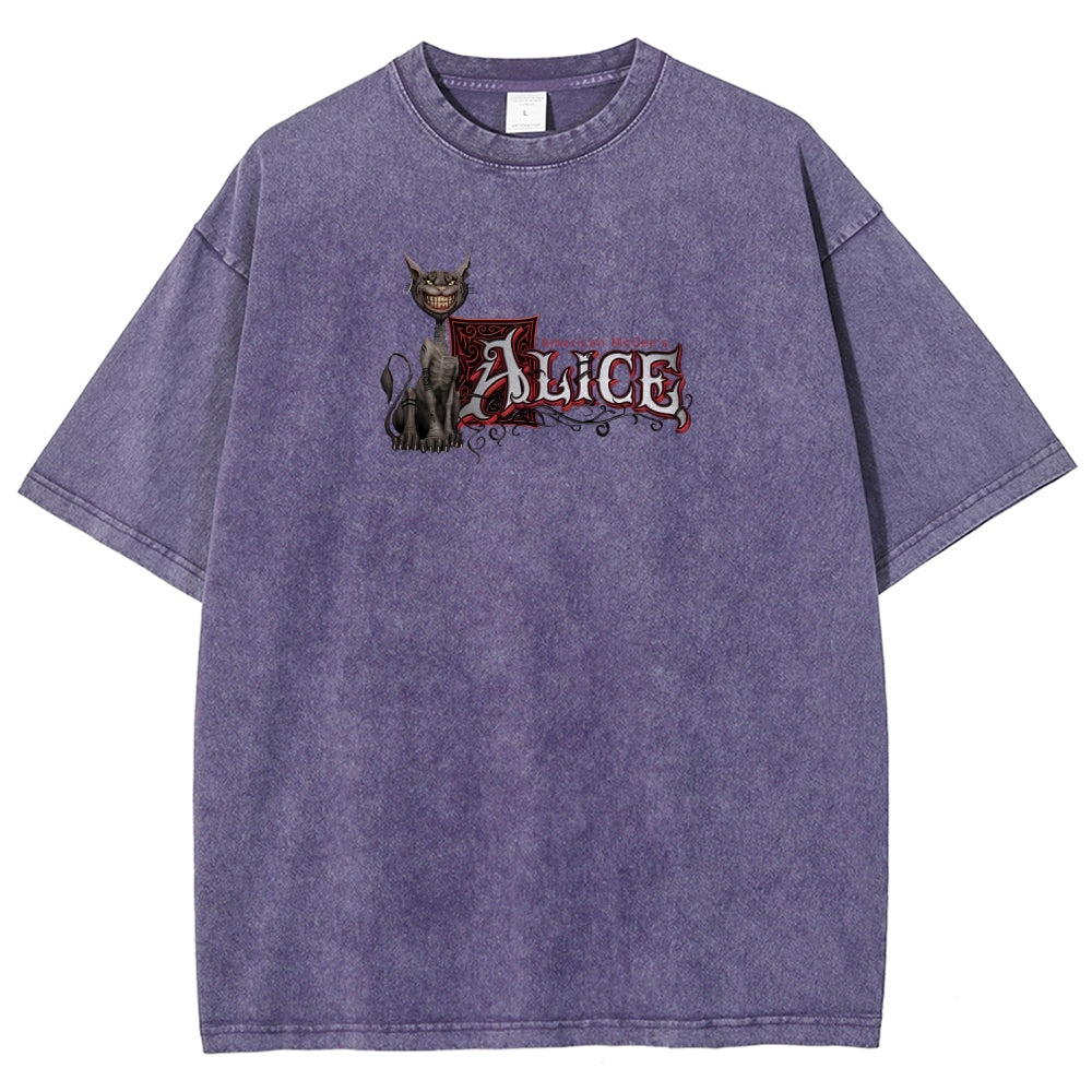 Alice Unisex Fit Washed T-Shirt 2512011737