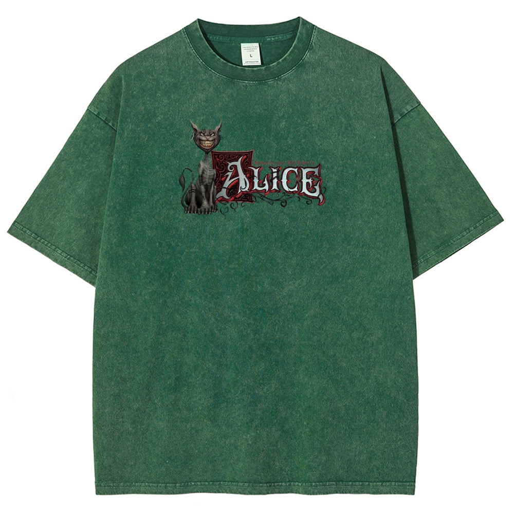 Alice Unisex Fit Washed T-Shirt 2512011737