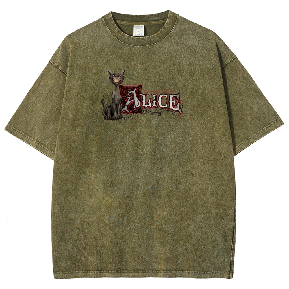 Alice Unisex Fit Washed T-Shirt 2512011737