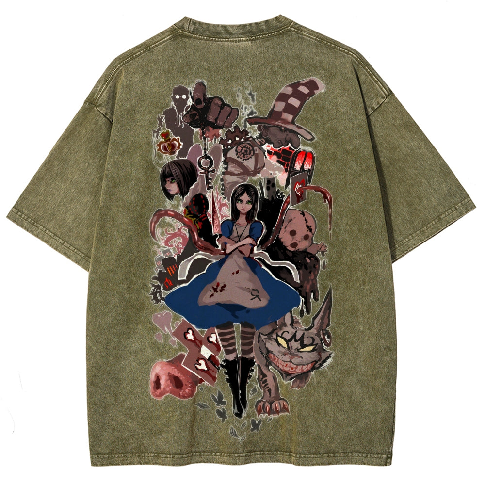 Alice Unisex Fit Washed T-Shirt 2512011737