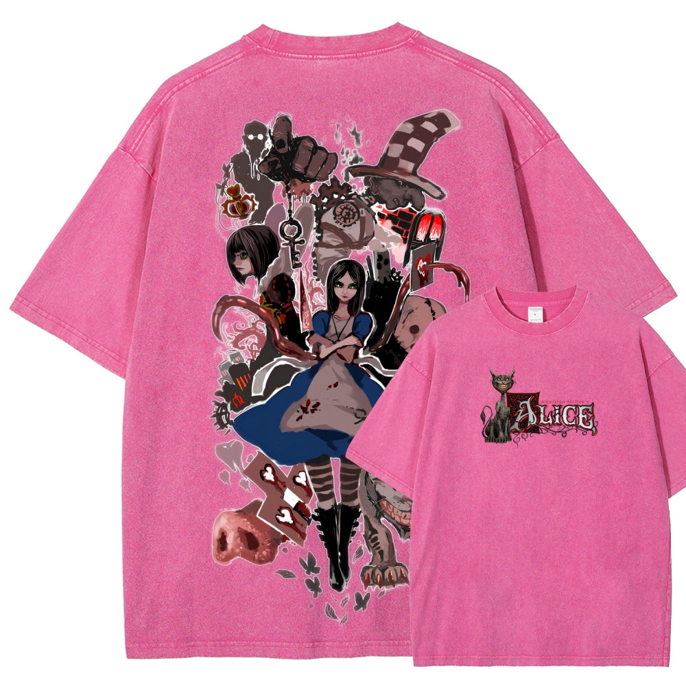 Alice Unisex Fit Washed T-Shirt 2512011737