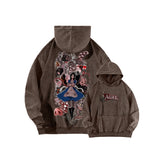 Alice Unisex Washed Hoodie 2512011753