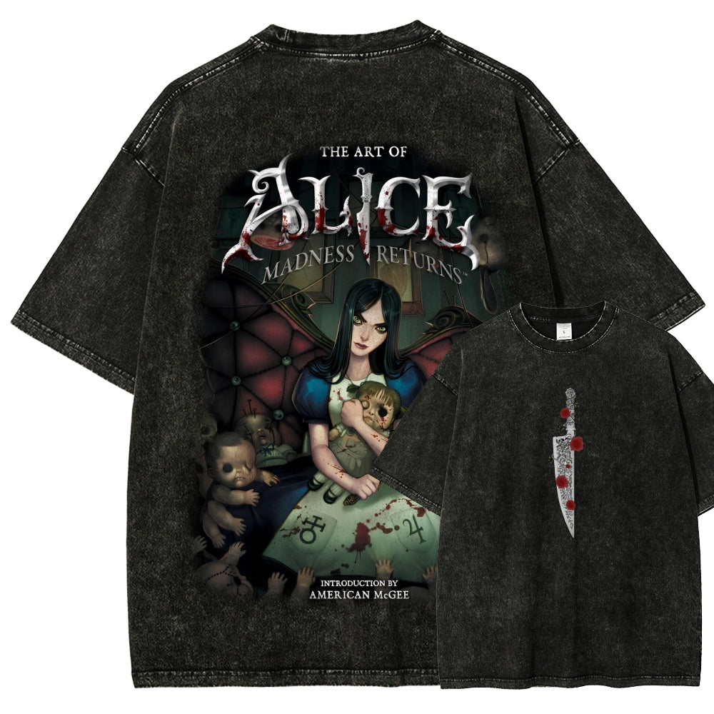 Alice Unisex Fit Washed T-Shirt 2601001257