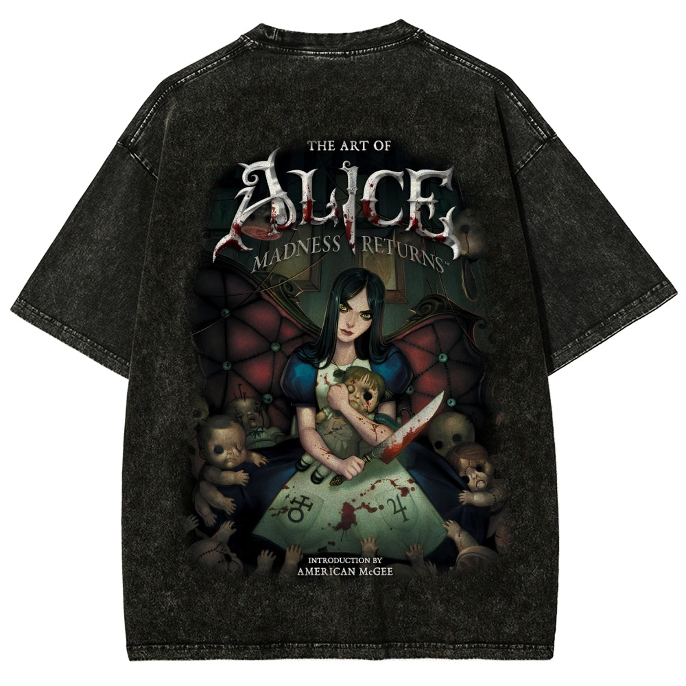 Alice Unisex Fit Washed T-Shirt 2601001257