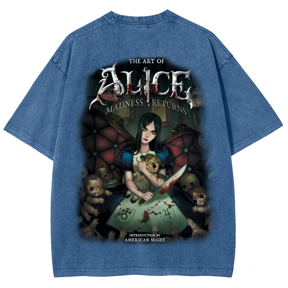 Alice Unisex Fit Washed T-Shirt 2601001257