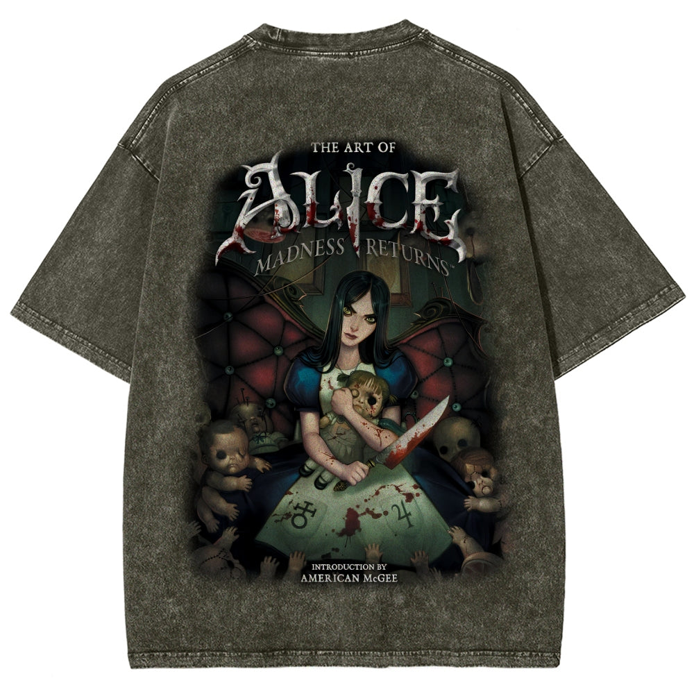 Alice Unisex Fit Washed T-Shirt 2601001257